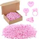 Glue Rings for Eyelash Extensions Lash Disposable Lash Glue Rings for Beauty Salons Holder Fanning Cups Eyelash Extension Supplies(1000 Pcs,Heart Style)