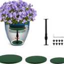 Axcoix Adjustable Height Plant Risers for Inside Pots, 7.5-12" Planter Inserts for Large Pots, Planter Lift Insert for Tall Square Round Taper Planters (6" 8" 10" Base or Top)
