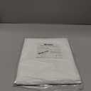 LiBa Fabric Bathroom Shower Curtain, 72" W x 72" H White Heavy Duty Waterproof Shower Curtain Liner