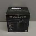 OVENTE 1.7L Double Wall Electric Tea Kettle, 1100W Water Boiler and Heater with Cool-Touch Exterior, Stainless Steel Insulated Interior, Auto Shut-Off, Boil-Dry Protection & Locking Lid, Black KD64B