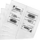 Shipping Labels with Rounded Corner, 8.27 x 5.32 Inches Half Sheet Self Adhesive Shipping Address Labels for Laser and Inkjet Printer, 200 Labels