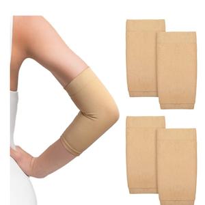 Vicenpal 2 Pairs Tattoo Cover up Sleeve Forearm Arm Sleeves for Women Men Compression Tattoo Upper Arm Cover(Nude)