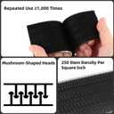 3M Dual Lock SJ3550A 1"8ft Black, Reclosable Fastener Mounting Tape Interlocking Mushroom Shaped Strong Adhesive Hook Lock Sticky Tape Waterproof for Indoor and Outdoor, EZ Pass, Pedalboard, 1 Pack