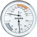 Sauna Thermometer and Hygrometer Combo  Precise Temperature & Humidity Gauge for Sauna Roomsk, Temperature Range 70-250F, Humidity Range 0-100%