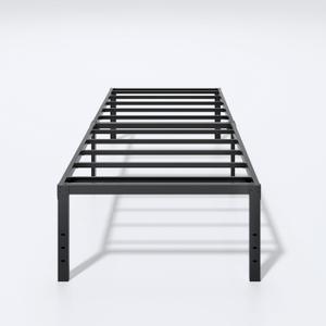 LUMUNANCE Metal Bed Frame Twin Size - 18 Inch Heavy-Duty Twin Platform Bed Frame No Box Spring Needed, Easy Assembly, Noise-Free, Sturdy Mattress Foundation, Underbed Storage Space
