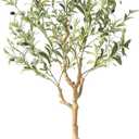 Nafresh Tall Faux Olive Tree4Ft(48in) Realistic Texture Potted Silk Artificial Olive Tree Fake Olive Trees Indoor Outdoor for Home Office Living Room Bedroom Foyer Porch Decor.