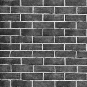 HeloHo 17.7" X 394" Grey Brick Wallpaper Peel and Stick Self-Adhesive Removable 3D Textured Wall Paper for Kitchen Backsplash Living Room Bedroom Decor (Gray)