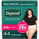 Depend Fresh Protection Adult Incontinence & Postpartum Underwear for Women - Maximum Absorbency - Blush