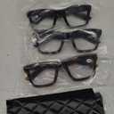 ZXYOO 4 Pack Oprah Style Reading Glasses for Women Men Blue Light Blocking Computer Square Metal Spring Readers +2.75