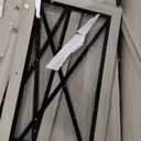 DWVO Corner Bar Cabinet with LED, 72" Tall Farmhouse Wine Cabinets, Liquor Stand w/Tempered Glass Door & Adjustable Shelf, Alcohol Storage with Wine Rack & Glass Holder for Living Room, Off White