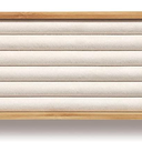Bamboo Ring Holder,Ring Display Stand,Jewelry Organizer Stand for Rings Earrings Selling（Beige）