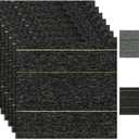 Square Self-Adhesive Carpet Tiles, 12"x12"Peel and Stick Floor Carpet Squares, Soft Low-Pile Carpet Planks for Home Office Basement, (20Pcs Dark Grey)