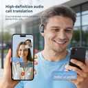 Ai Translation Earbuds Real Time - 164 Language Translator Earbuds with Bluetooth 6.1 Audifonos Traductores Ingls Espaol, 80H Playtime Wireless Headphones for Travel Business Learning