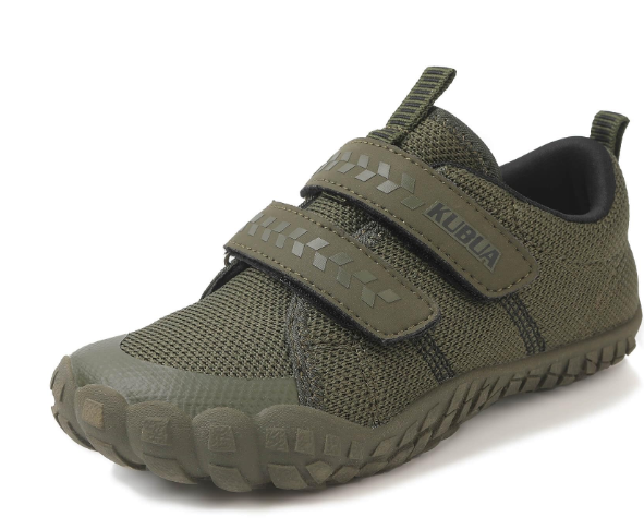 KUBUA Kids Sneakers Barefoot Shoes for Boys Girls Lightweight Slip Resistant Zero Drop Running Shoes Tennis Trekking Dark Grey 9 Toddler
