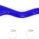 Mishimoto MMHOSE-F2D-05EBL Lower Overflow Hose Compatible With Ford 6.0 Powerstroke 2005-2007 Blue