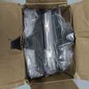 Set of 4 Christmas Weighted Stocking Holders for Fireplace Mantle Heavy-Duty Xmas Low-Profile Stocking Hangers & Ornament Hooks for Countertops, Tables, and Windows. Perfect Holiday Decor(Black)