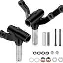 Golf Cart Spindle Deluxe Front End Repair Kit Passenger & Driver Side Replacement Spindles Set Compatible with EZGO PDS/TXT 2001.6-Up Electric & Gas Golf Cart, OEM# 70673-G02, 70942-G02