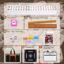 Extguds American Mahjong Set with 166 Tiles, Mahjong Mat, 4 Wooden Racks, Pushers, Dice, Scoreboard & Carrying Bag – Complete All-in-One Mahjong Game Set, 20.08 x 4.72 x 10.63 inches