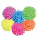 Puffer Balls, Soft Rubber Fidget Toy, 12 Pieces, Assorted Styles