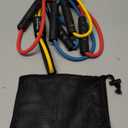 RENRANRING Figure 8 Fitness Resistance Bands with Handles - Exercise Tube Band Set of 3 for Arm and Shoulder Stretch, Rope 8 Word Elastic for Women and Men (Yellow, Blue, Red)