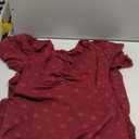 BTFBM Women Casual Summer Short Sleeve Midi Dresses Bohemian Floral Dress Formal Wedding Guest Long Dresses(Wine Red,Medium)