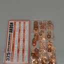 325 PCS, 10 Sizes, Premium Copper Metric Sealing Crush Washers Assortment Kit, Upgraded Flat Ring Oil Drain Plug Crush Washer Gasket Seal Assortment Set, Banjo Bolt Washer for Automotive, Motorcycles