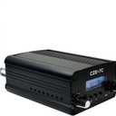 BaseWish 7W 1W Long Range FM Transmitter with LCD & 3.5mm Audio Cable  Ideal for Drivein Church, School & Supermarket Events, Light Shows & Fireworks Display  Black