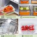 JSCARES 5 PCS Food Storage Containers with Lids Airtight (20 Lids &20 Containers) - Leakproof Meal-Prep Containers for Kitchen Storage Reusable Plastic Microwave/Dishwasher Safe with Labels & Pen