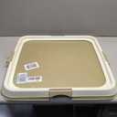 PAWISE Dog Training Pee Pad Holder Tray, Indoor Puppy Potty Pee Pad Floor Tray Dog Toilet, 24''X24', Large, White 