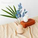 Framendino, 6 Pack Artificial Blue Eucalyptus Stems Leaves Faux Branches Fake Plant for Home Kitchen Indoor Wedding Vase Decor