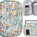 TiMOVO 6-7 Inch Tablet Sleeve for eReader Book Paperwhite/Colorsoft Signature Edition, Protective Sleeve Cover Case with Pocket for E-Reader/Oasis & Kobo Devices, Flowers