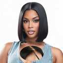 Bob Glueless Wigs Human Hair Pre Plucked Pre Cut 12 Inch Straight Wig 9x6 HD Lace Closure Wig Short Bob Glueless Wigs Human Hair Black Wig Human Hair Wear and Go Glueless Wig 200% Density for Women