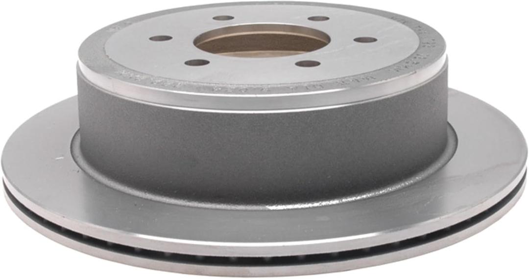 ACDelco Silver Rear Brake Rotor 18A1627A | GM 19261784 Brake Rotors for Select Ford F-150, F150 Heritage, Ford Lobo, Lincoln Mark LT, and more