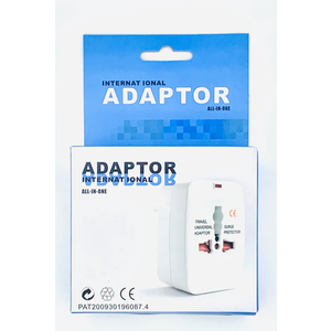 Worldwide Universal Power Adapter, All-in-One International Travel Plug Converter for USA, EU, UK, France, Italy, Australia, India - Portable Wall Charger Plug