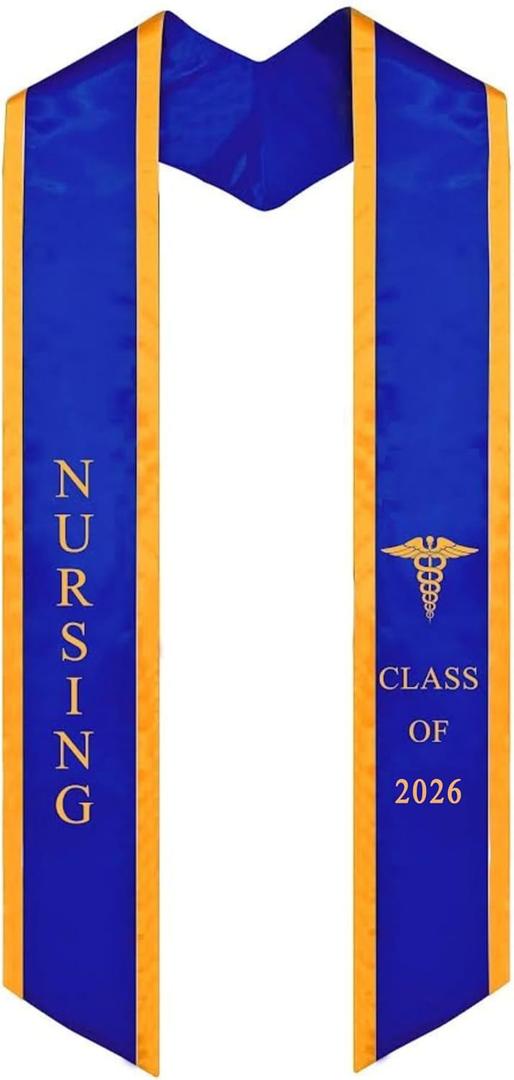 Ovaltag Nursing Graduation Stole Class of 2026 Sash