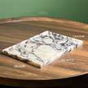 Real Luxurious Natural Marble Vanity Tray Genuine Marble/Stone Storage Tray for Home Decor Bathroom/Kitchen/Vanity/Dresser Non-Resin/Non-Ceramic