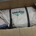Inflatable Tent with Skylight, Quick Setup Blow Up Tents with Pump, Hot Tent with Stove Jack, Waterproof Oxford Inflatable House for Camping, Air Glamping Tents for Camping Adult, 4-6p