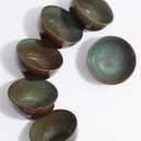 Stoneware Cereal Bowls Set of 6, 22 Oz Soup Bowls Set for Cereal Soup Snacks, Modern Kitchen Bowls for Meal, Dishwasher & Microwave Safe-Brown and Green