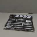 KISEER 2 Pack 12"x11" Movie Film Clap Board Wooden Movie Clapboard Film Clapper Board (Black)