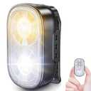 500LM Ultra Bright Mini Clip-on Flashlight Rechargeable, 10 Modes Hands-Free Pocket EDC Flashlights, Waterproof Small Keychain Flashlight, Running Lights for Runners/Emergency/Work/Walking