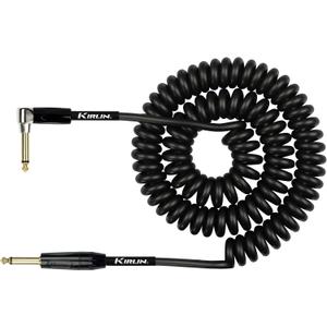 Kirlin 22 gauge Coil Cable, IPK-222BFGL-30/BKE, 20ft, Metallic Black PVC Jacket