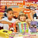 24PCS Hunting DIY Bubble Wands with 96PCS Stickers - Party Favor for Goodie Bags, Pinata Stuffers, Mini Bubble Bulk Birthday Supplies, Toys Gifts, Class Prizes for Toddlers, Boys & Girls