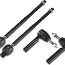 X AUTOHAUX 4pcs Front Inner Outer Tie Rod Ends Kit Suspension Steering Tie Rod End for Chevrolet Camaro 2010-2011 Drag Link No.ES800939/EV800885