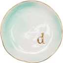 COLLECTIVE HOME - Ceramic Jewelry Tray, Decorative Trinket Dish for Rings Earrings Necklaces Bracelet Watch Keys, Birthday Mother's Day Christmas Gift for Women, 4.75", Colored Surface (D)