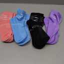 IRAMY Ankle Compression Socks for Women Men Plantar Fasciitis Relief 3/5 Pairs Cushioned Athletic Running Socks (Small, Pink+purple+blue+black+white(5 Packs))