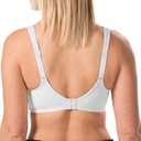 Leading Lady, Brigitte Full Coverage, Underwire, Lightly Padded T-Shirt Bra, Side & Back Smoothing, Adjustable Straps,42A (White)