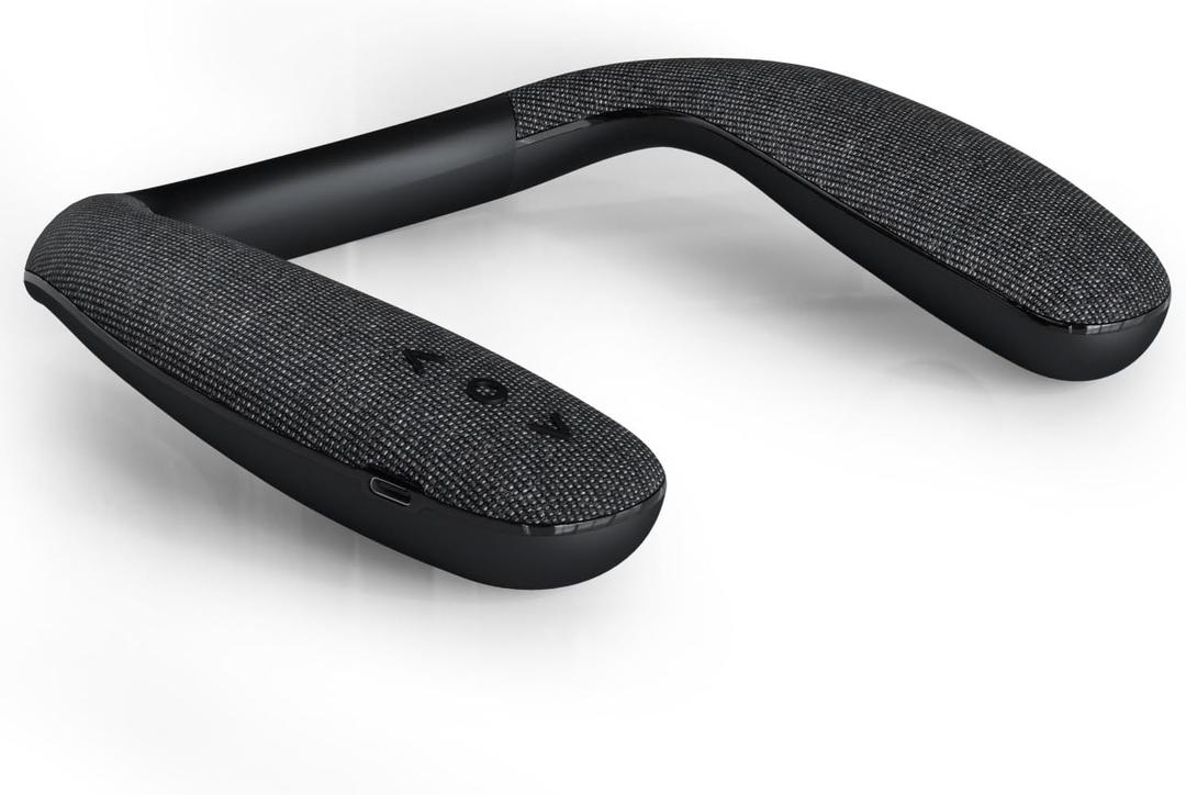 Neckband Speakers - Built-in mic, 12H Playtime, Type-C Quick Charging, Wireless Wearable Neck Speaker 3D Stereo Sound for Home & Outdoors