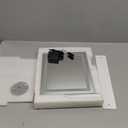 Hasipu Vanity Mirror with Lights and Bluetooth Speaker, 16.9" x 13.4" LED Makeup Mirror, Light up Mirror with 10X Magnification, Smart Touch 3 Colors Dimmable, Brightness Adjustment (White)