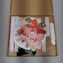 Christmas Paper Fans, 11 Pcs Hanging Xmas Paper Decorations, Hanging Xmas Decorations in Green, Red and White Holiday Party Decorations