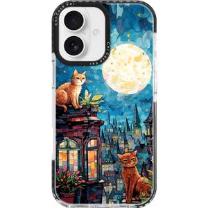 for iPhone 16 Case, Romantic Floral Collage with Love in Bloom, Military-Grade Drop Protection, Magical Soft Slim TPU Protective Cover with Camera Protection for Women & Girls (CatGlass)